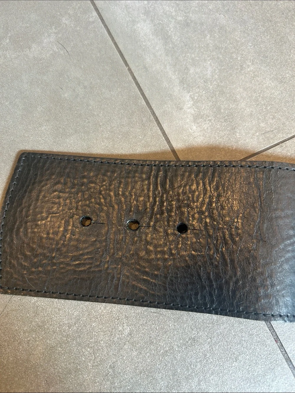 Brave Black Leather Belt